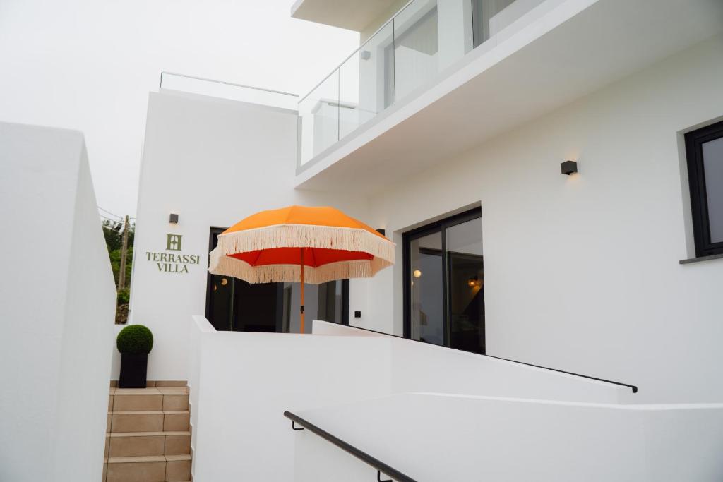 Accessible entrance and terrace at Terrassi Villa in the Azores